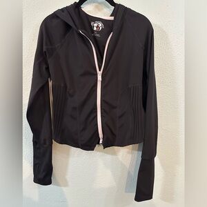 FP Movement Free People Black Zip Up Athletic Jacket Hoodie Women Small Workout